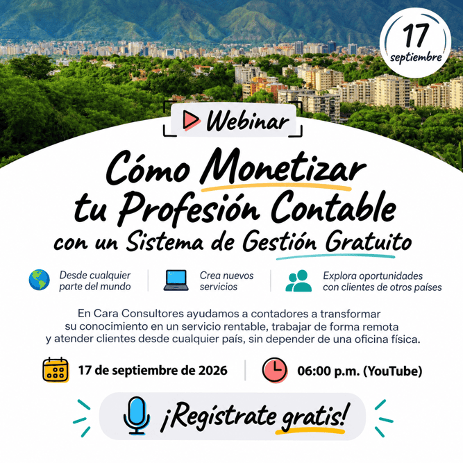 Cómo monetizar tu profesión contable con un sistema de gestión gratuito - Webinar 17 de septiembre